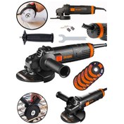 Resim Dragro DRG-tşlm58 Siyah 4200 W Metal Şanzıman Bakır Sargılı Avuç Içi Taşlama Demir Metal Kesme Makinesi 125 MM 