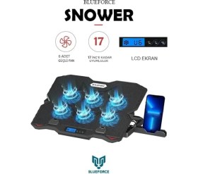 Resim Sx-35 Snower 6 Fanlı 9-15,6 Inç Notebook Soğutucu Stand Telefon Standlı Siyah 