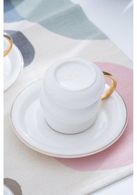 Resim Ailani 6 Kişilik Kahve Fincan Takımı - 90 Ml Çok Renkli 