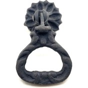 Resim Antika Tarz Dekoratif Pirinç Kalp Sarkaç Mobilya Kulbu - 25 Mm, Oksit - Lisinya 