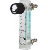 Resim Oksijen Gazı İçin Kontrol Vanalı Oksijen Debimetresi 0,1-1,5 Lpm, 1,5 L 
