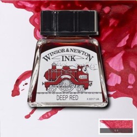 Resim Winsor & Newton Drawing Ink Çini Çizim Mürekkebi 227 Deep Red 