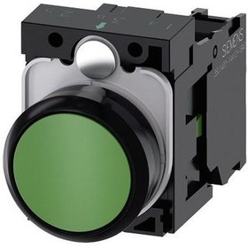Resim Siemens 1no Kontaklı Yeşil Buton 22 Mm 3su1100-0ab40-1ba0 
