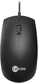 Resim Lecoo MS100 USB Kablolu 1000DPI 3 Tuşlu Optik Mouse - PC, Mac, Dizüstü Bilgisayar ile Uyumlu, Tak Çalıştır Kolay Bağlantı, Sağ ve Sol Elle Kullanıma Uygun, Kompakt Mouse Siyah 
