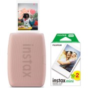 Resim Fujifilm Instax mini Link 3 Pembe Akıllı Telefon Yazıcısı ve 20'li mini Film 