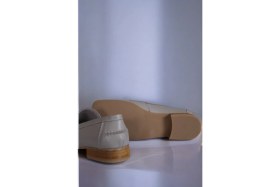 Resim E.R.S Air Comfort Kadın Vizon Hakiki Deri Loafer – Rahat 