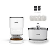 Resim Xenon Smart Akıllı Çelik Hazneli Mama Kabı Akıllı Otomatik Bataryalı Su Pınarı ve Filtre 3'lü Pet Seti 