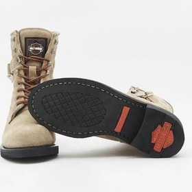 Resim Harley Davidson New Worker Crosta Süet Kadın Bot Bej 