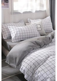 Resim Always Çiftküçükkare Çarşafı Lastikli Tek Kişilik Çift Taraflı Nevresim Takımı 