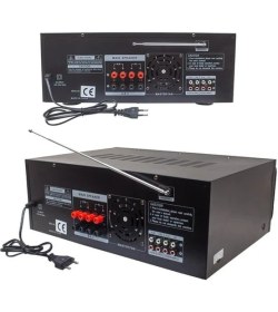 Resim Magicvoice MV-550 2X100 Watt Usb-Sd-Bluetooth- Balans Trafosuz Ses Mixer 
