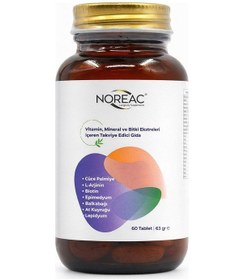 Resim Noreac Vitamin Mineral ve Bitki Ekstreleri 60 Tablet 