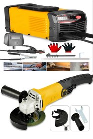 Resim MoonTech Pro Full Set İnvertır Kaynak Ve Bakır Sargılı Kuyruklu Taşlama Hediyeleri... 