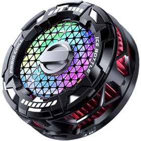 Resim NewFace FS02 27W RGB Radyatör Telefon Soğutucu Fan - Siyah DRSTR 