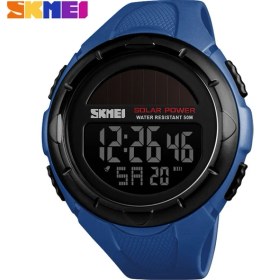 Resim Hanyang Mavi Skmeı Lüks Marka Erkek Spor Saatler Güneş Enerjisi Dijital Erkek Izle Su Geçirmez Elektronik Kol Saati Erkekler Relogio Masculino (Yurt Dışından) 