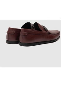 Resim Cabani Hakiki Deri Bordo Erkek Loafer Ayakkabı Bordo (521642812) Bordo 