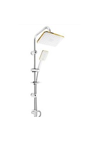 Resim Vilas Atlantis Lüx Sarı Boru Pirinç Gold Tepe Ve Yağmurlama Duş Seti Altın - Krom 