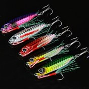 Resim 5 adet Uzun Atış Alt Bouncing Lure Set - 7g/10g/15g/20g/25g (Bass/Tuna/Red Snapper için uygun) 