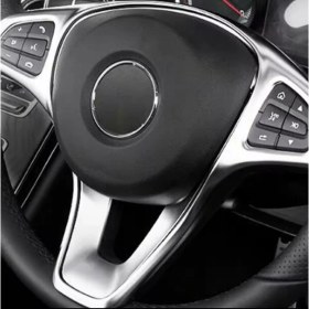 Resim Mercedes W205 W176 W213 Direksiyon Tuş Çerçevesi Krom 2016-2018 