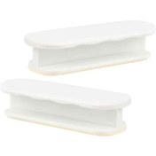 Resim Kapı Kolu - Kendinden Yapışkanlı Beyaz 2'li Paket 