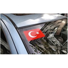 Resim nehay shop Türk Bayrağı Ön Cam Üst Köşe 1 Adet 12*8 Cm 