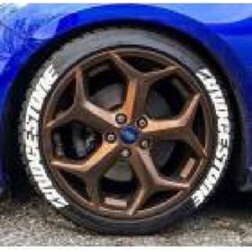 Resim Lastik Yazısı 4x Brıdgestone 1.sınıf Kalite Solmaz Araç Motorsiklet Yazı Stiker Seti 