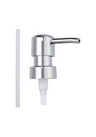 Resim Krom Yuvarlak Sabunluk İçin Yedek Pompa Başlığı, Yedek Sabun Pompası, Değiştirmek İçin, Plastik, Çap 28 Mm, Gümüş, 18 X 3,4 X 6,7 Cm Siyah 