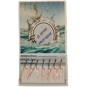 Resim Avcı Market 7 Beyaz İğneli Turuncu Simli El Yapımı Karton Çapari 