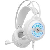 Resim Rampage RM-K30 THUNDER PRO Beyaz 7.1 Surround Mikrofonlu Oyuncu Kulaklığı 