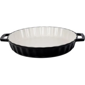 Resim Hype Store Döküm Yuvarlak Rosto ve Fırın Tepsisi Edition Serisi Döküm Demir Yekpare Çift Kulplu ÇAP(Ø)30CM. Siy 