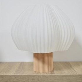 Resim Deep Teknoloji Luminova Modern Bej Abajur 