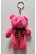 Resim Mahi Max Papyonlu Peluş Ayıcık Anahtarlık 12cm - Pembe 