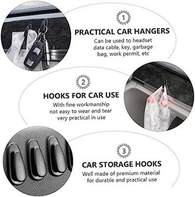 Resim GALPADA Araba Askılığı Arabanın Içinde 8 Araba Kancası Abs Askısı Taşınabilir Araç Askısı 