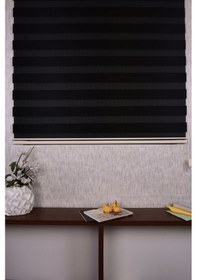 Resim Krem Düz Etek Dilimsiz Ds 614-h6 Zebra Stor Güneşlik Perde 