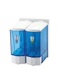 Resim Omnisoft PLX 3564-1 Mini Sıvı Sabun Dispenseri Çiftli 250 ml Şeff 