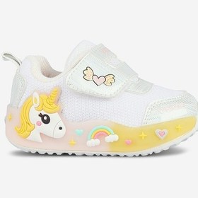 Resim Vicco Meli Kız Bebek Işıklı İlk Adım Sneaker Beyaz 
