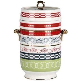 Resim Lucky Art Lancelot Bone Kulplu Kavanoz 18cm Kırmızı 