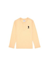 Resim U.S. Polo Assn. Erkek Çocuk Ekru Bisiklet Yaka Sweatshirt 50314909-VR110 