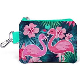 Resim Coral High Kids Neon Mercan Flamingolu Bozuk Para Çantası 21762 