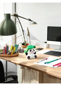 Resim Kawaii Sevimli Bambu Şapka Panda Fotoğraf Ve Not Tutucu - Ofis Masa Not Tutacağı Çok Renkli 