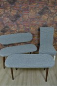 Resim kılıfteks Bench Puf 2 Sandalye Takım Kılıfı 