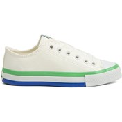 Resim Benetton ® | Bn-30725 - 3374 Beyaz Yesil - Kadın Spor Ayakkabı 