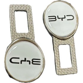 Resim Byd Logolu Ses Susturucu Metal 2 Adet Siyah 