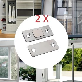 Resim MBB Ticaret 2 Çift Çok Amaçlı Kapı Kapak Dolap Çekmece Mobilya Durdurucu Kapatıcı Mıknatıslar 
