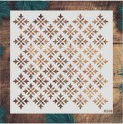 Resim STENCİLTASARIM Stencil Tasarım R069- Dekoratif Duvar, Eşya, Fayans,kumaş Boyama Şablonları 25x25 Cm 