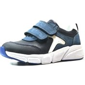 Resim Onlo Ayakkabı 2666 Deri Mavi Cırt Ortopedik Erkek Çocuk Ayakkabı 