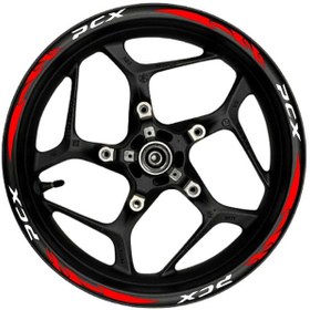 Resim Mixgiftz Pcx Beyaz Yazılı Kırmızı Pençe Şeritli 