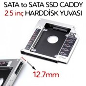 Resim 12.7 Hdd Ssd Kızak Caddy Harddisk Yuvası AYNI GÜN KARGO,ADINIZA FATURALI,GARANTİLİ