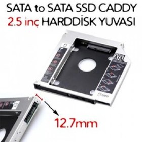 Resim 12.7 Hdd Ssd Kızak Caddy Harddisk Yuvası 