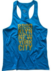 Resim BLUU Fitness Gym Tank Top Sporcu Atleti Brooklynnyc 