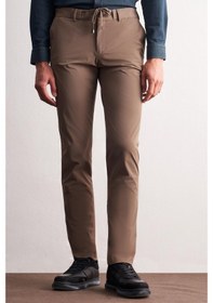 Resim İmza Koyu Vizon Yan Cep Düz Paça Slim Fit Chino Casual Pantolon 1003255158 Koyu Vizon 